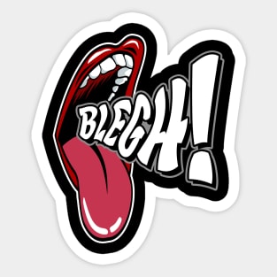 Blegh Mouth Metal Music Fan Sticker